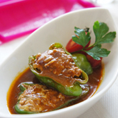 肉詰めピーマンカレー
