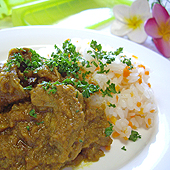 ラムとおろし玉ねぎのフルーティーカレー