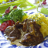 チキンとほうれん草のクリーミーカレー